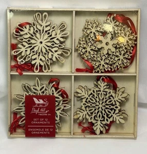 Neu Set Schlitten Hill Trading Co Ornamente Weihnachten unvollendet in Box 2,5" - Bild 1 von 12