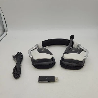 Corsair VOID RGB Elite Wireless Premium Gaming Headset - White [CA-9011202-NA] - Image 1 of 4