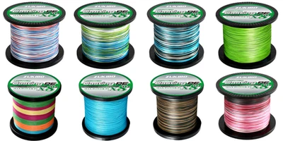 Topseller! Angelschnur 8 Fach 1000m Braid Power 0,14 - 0,50mm für Salzwasser - Bild 1 von 4