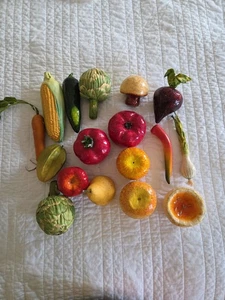 17 Faux Fruit and Vegetables Life Size Great Decorations. - Picture 1 of 13