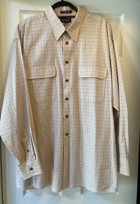 PAUL FREDRICK Finest Long Staple European Twill Shirt-XL Foto 1 de 4