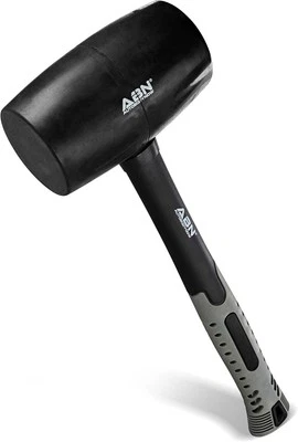 Mazo de goma ABN 32 onzas - fibra de vidrio amortiguador 32 onzas, naranja  Foto 1 de 4