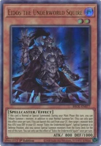 YGO-1x-Near Mint-Eidos the Underworld Squire - BROL-EN077 - Ultra Rare - 1st Edi - Picture 1 of 1