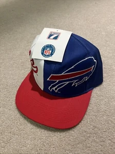 Buffalo Bills Logo 7 Athletic Diamond Vintage Snapback Hat *Missing top Button - Picture 1 of 8