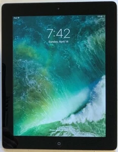 TESTED BLACK Wi-Fi ONLY 9.7" APPLE iPad 4th GEN, 16GB A1458 MD510LL/A - Picture 1 of 8