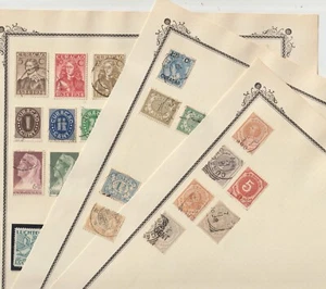 Netherlands Antilles CURACAO  1873-139Used Collection on 3 Old Album Pages $ 80+ - Picture 1 of 4