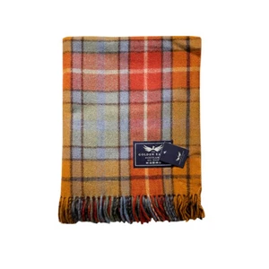 New BNWT Scottish Throw 100% Wool Tartan Rug Antique Buchanan Throw Knee Blanket - Picture 1 of 3