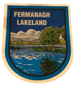 Fermanagh Lakeland Shield External Car Sticker Decal SS118 (F011) - Picture 1 of 3