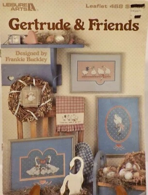 Swans Gertrude and Friends Fun Counted Cross Stitch Patterns By Leisure Arts  - Image 1 of 4