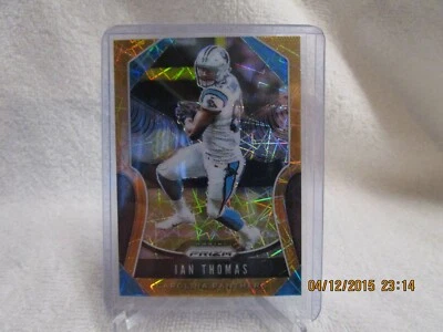 🔥🔥2019 PANINI PRIZM IAN THOMAS GOLD LAZER #177  PANTHERS - Image 1 of 2