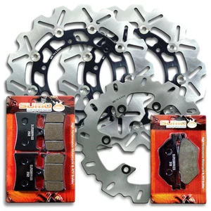 Rotor de disco de freno delantero + trasero de acero inoxidable Yamaha + pastillas TDM 900 [2002-2014] - Imagen 1 de 4