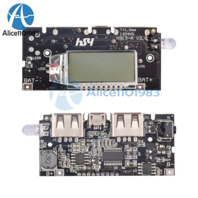 Dual USB 5V 1A 2.1A Mobile Power Bank 18650 Battery Charger PCB For Phone DIY - Image 1 of 4