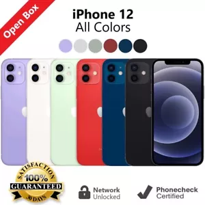 Apple iPhone 12 - 64GB | 128GB - A2172 - (Unlocked) Verizon T-Mobile AT&T Metro - Afbeelding 1 van 7