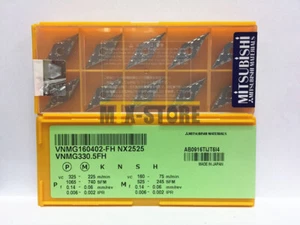 10 Stück/Box Neu Mitsubishi CNC Klinge VNMG160402-FH NX2525 - Bild 1 von 1
