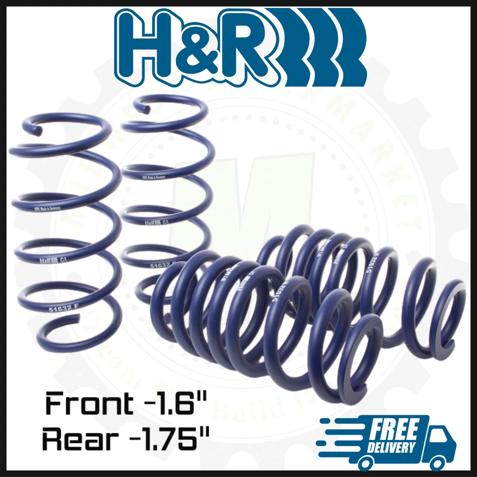H&R Front and Rear Sport Lowering Spring Kit | Fits 2020–2025 Ford Explorer AWD  - Image 1 of 2
