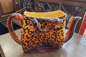 Vintage Laguna Art Glass Teapot Style Handbag Vase - Picture 1 of 4
