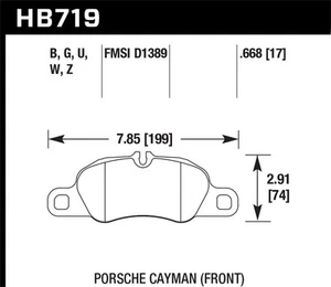 Hawk Performance HB719B.668 HPS 5.0 Disc Brake Pad - Picture 1 of 4