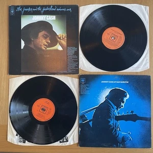 JOHNNY CASH At San Quentin THE JUNKIE AND THE JUICEHEAD MINUS ME 2 LP VGC Stereo - Imagen 1 de 2
