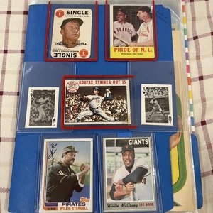 VINTAGE TOPPS BASEBALL KARTEN LOT MICKEY MANTLE, SANDY KOUFAX, MAYS, MUSIAL - Bild 1 von 24