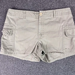 American Outpost Hotpants Shorts Damen 8 grau Wandern Wandern Baumwolle Cargo Utility - Bild 1 von 8