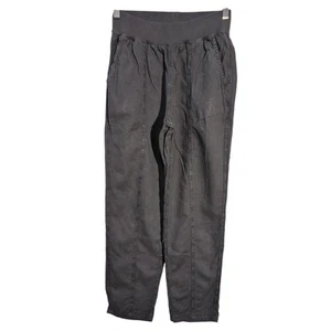 Faherty Pants Women Size XS Arlie Faded Black Pull On Slim Straight Leg Ankle - Picture 1 of 11