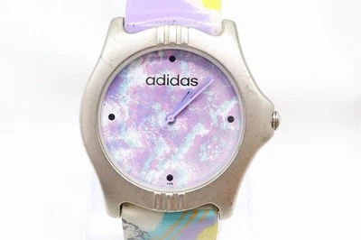 Reloj Adidas 10-0002 Hombre Banda Goma Repuesto Batería Funciona Usado Foto 1 de 4