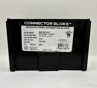 NSI AM-N1-N1 Splicer/Reducer, 250MCM-6 Power Distribution & Terminal Block - Image 1 of 4