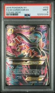 2016 POKEMON XY STEAM SIEGE #112 FULL ART M GARDEVOIR EX PSA 9 - Picture 1 of 3