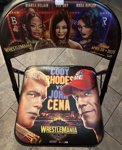 WWE WrestleMania 41 Official Night 2 Chair Authentic las vegas JOHN CENA CODY - Picture 1 of 3
