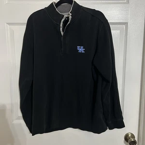 Maglione University Of Kentucky Wildcats uomo L blu 1/4 con bottoni ricamato - Foto 1 di 8
