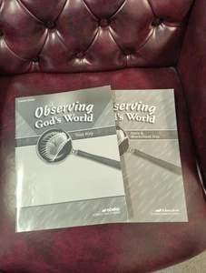 Abeka Observing God's World Teacher Test & Quiz/Worksheet Keys (4th Edition) - Picture 1 of 5