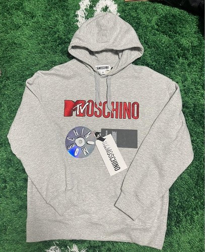 MOSCHINO H&M Felpa con Cappuccio Parka Grigio Taglia S