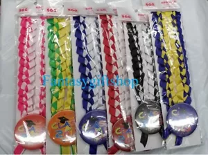 Nastro Lei con Spilla - Collana Intrecciata - Scegli il Tuo Colore - Foto 1 di 13