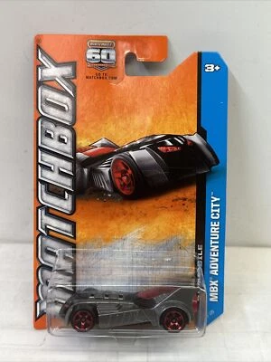 Matchbox 60th Anniversary MBX Adventure City Batmobile 10 of 120 Silver Grey Red - Image 1 of 2