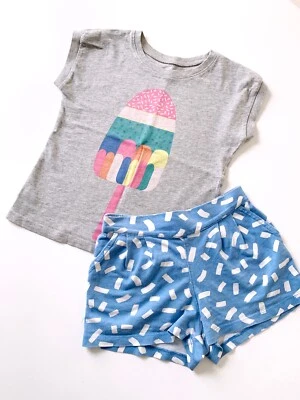 2pcs of TEA COLLECTION Girls Ice Cream Printing T-shirts(5Y) & Shorts(4Y) - Image 1 of 4