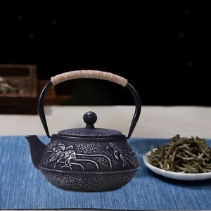 Tea Kettle Coffee Teapots Traditional Cast Iron Teapot for Adults - Picture 1 of 7