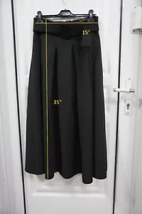 MASSIMO DUTTI sz 2XL skirt long black - Picture 1 of 5