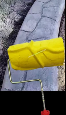 CURBING STAMP Concrete Roller Stamp Concrete Cement texture roller stamp - Image 1 of 3