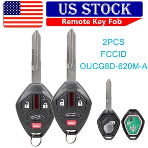 2 For 2006 2007 Mitsubishi Eclipse 4BTN Keyless Entry Remote Key Fob ID46 Chip - Picture 1 of 7