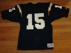 Vintage Champion JACK KEMP No 15 SAN DIEGO CHARGERS (Size LG) Football Jersey - Picture 1 of 6