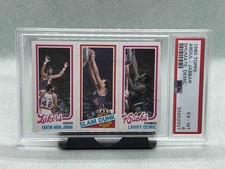 1980 Topps Kareem Abdul-Jabbar/Shumate/Demic Card PSA 6 EX-MT Lakers