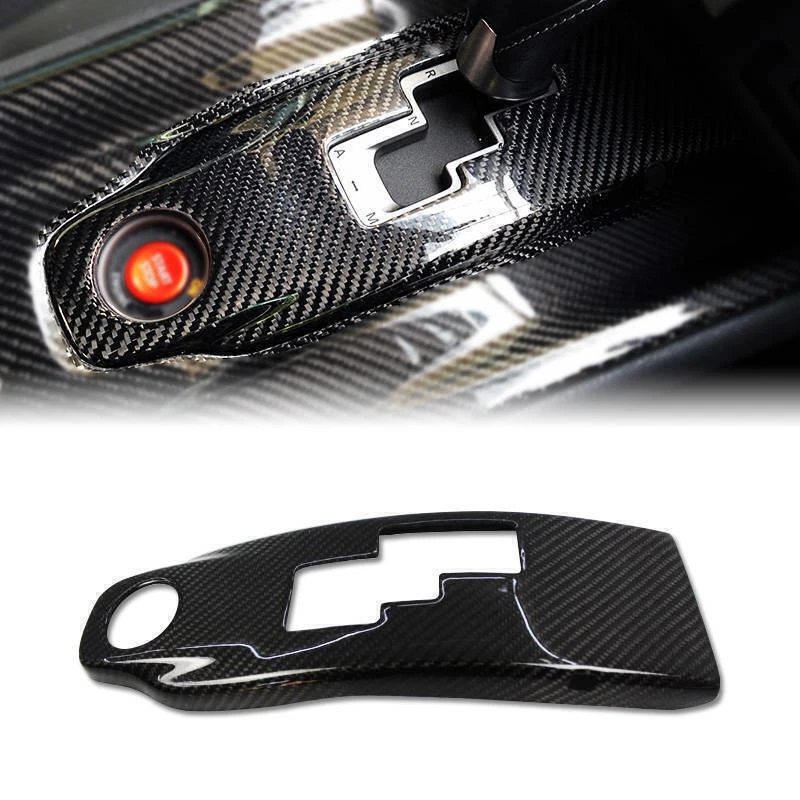 Capas de cabeça de câmbio para console de fibra de carbono seca Nissan GTR R35 para 2008-2016 - Imagem 1 de 4