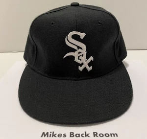 CAPPELLO vintage CHICAGO WHITE SOX NEW ERA lana diamantata NUOVO vecchio stock ADATTO 6-5/8 - Foto 1 di 7