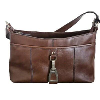 Vintage Etienne Aigner Brown Leather Purse - Image 1 of 4