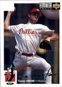 1994 Collector's Choice SILVER SIGNATURE #115 Tommy Greene PHILADELPHIA PHILLIES - Picture 1 of 2