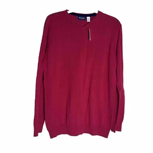New Children’s Place Boys Size 16 XXL Solid Red Sweater V Neck Long Sleeve - Picture 1 of 6