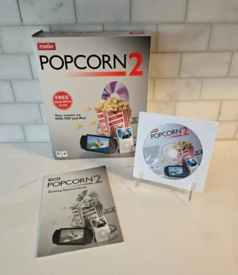Vintage Roxio Popcorn 2 Software with Manual and CD for Apple Macintosh - Image 1 of 3