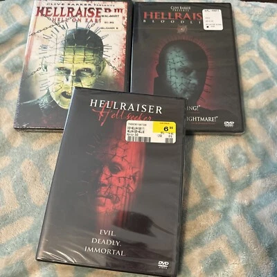 ALL NEW** Clive Barker Hellraiser III: Hell on Earth, Bloodline, Hellseeker DVD - Image 1 of 4