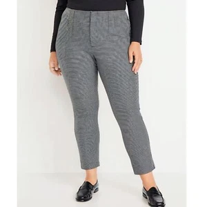 NWT Old Navy | Extra High-Waisted Polished Pixie Pants Houndstooth, Womens 22 - Picture 1 of 5