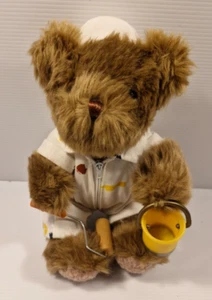 Brown House Teddy Bear with Bucket & Roller Plush Toy 21cm Cuddly Soft - Bild 1 von 8